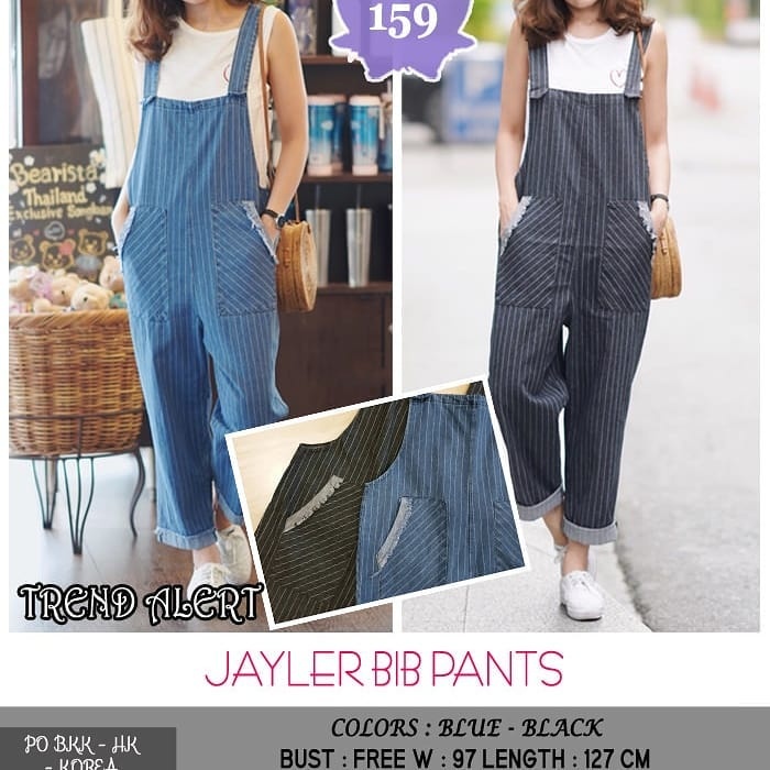 Jayler Blue Bib pants Import