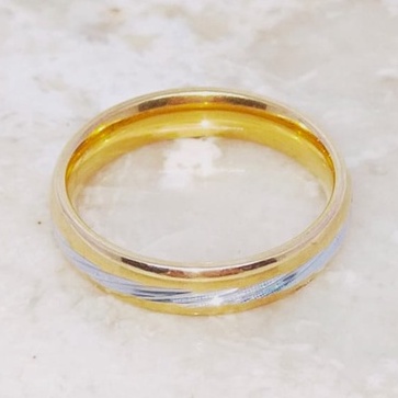 Cincin Titanium Polos BC128 MURAH