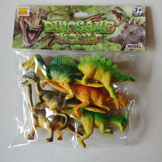 Mainan Binatang Plastik Dinosaurus