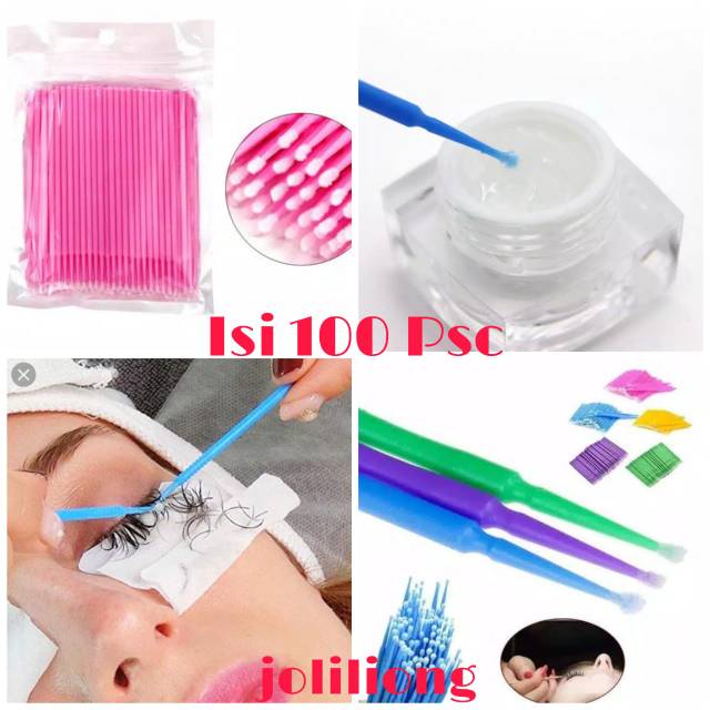 100 pcs Microbrush Eyelash Extension