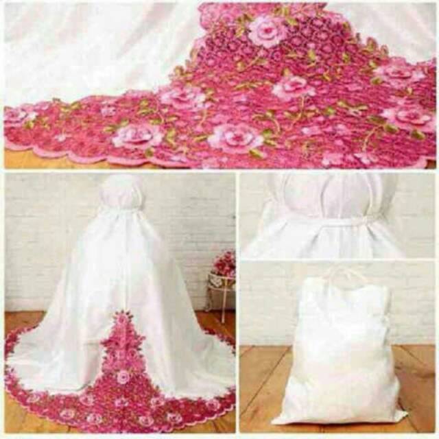 Mukena rose sutra