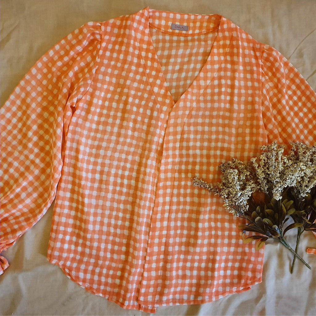 Outer Gingham Orange