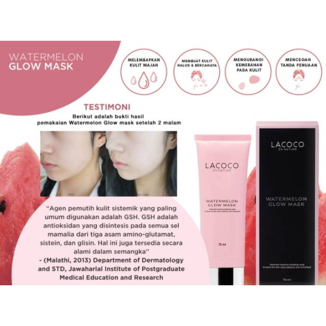 Watermelon glow mask