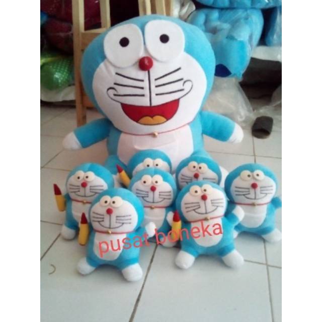 Buming cod boneka DORAEMON JUMBO beranak 7 pcs