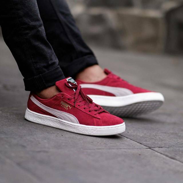 PUMA<br/>SUEDE CLASSIC<br/>RED/WHITE/WHITE