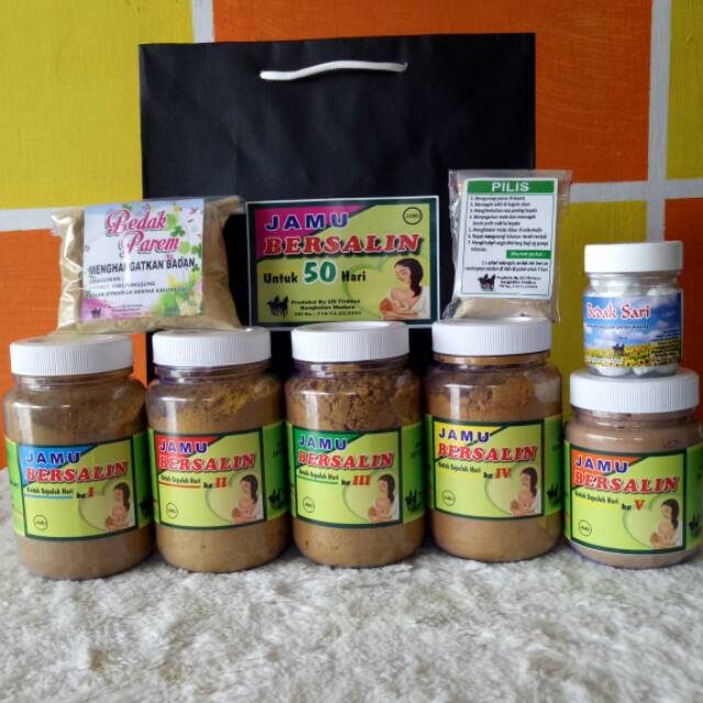 JAMU BERSALIN lengkap  BUBUK/KAPSUL