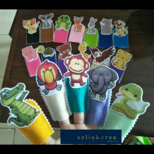 Boneka jari Flanel