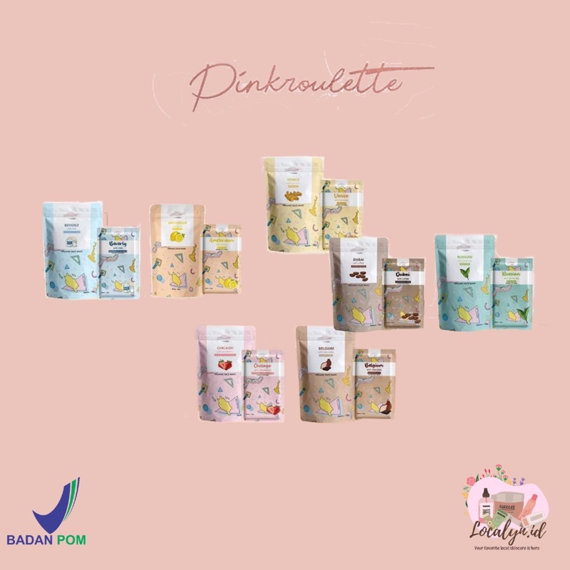 Masker Facemask Pinkroulette