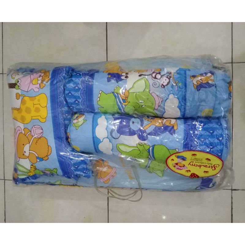set kasur bantal guling perlak