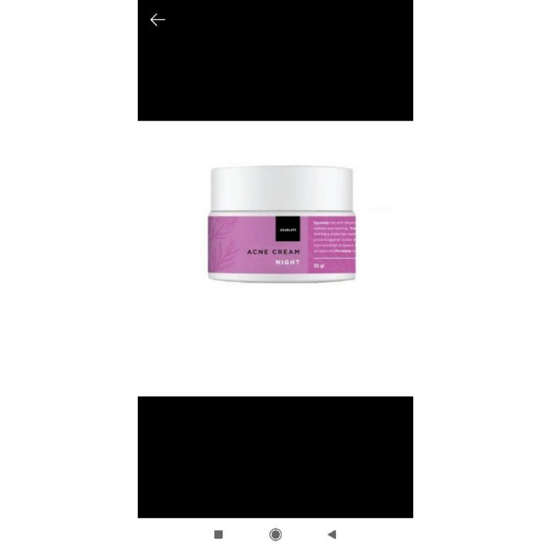 Scarlett night cream