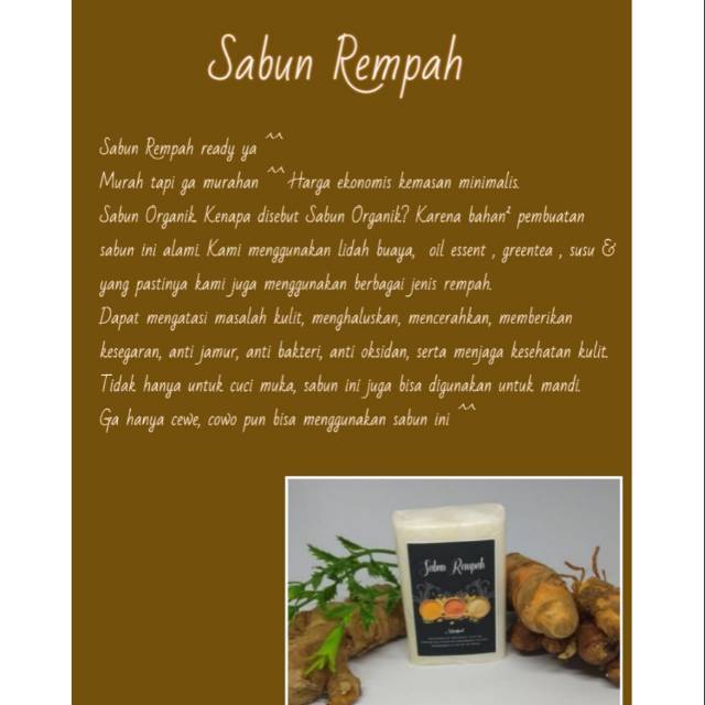 SABUN REMPAH