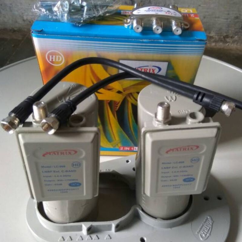 lnb cband twin 2 satelit