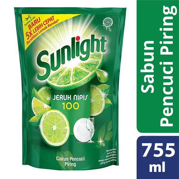 Jual Sunlight Lime Pouch 755Ml Diskon