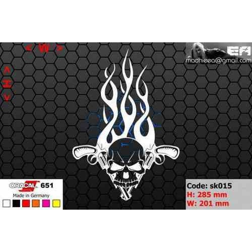 ea cutting sticker / decal    Code: sk015    ( skull / tengkorak )