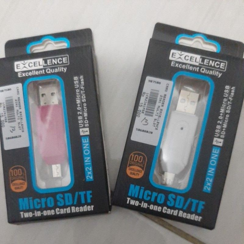 two in one Card Reader usb 2.0 + Micro Usb Excelence