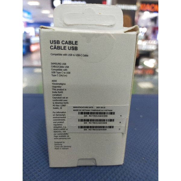 Jual Cable Data Samsung USB To C asli quick