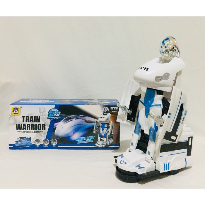 Mainan Robot Transform Train Robot berubah jadi Kereta Dex