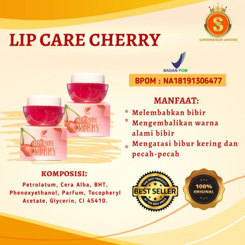 LIPCARE SR12/NATURAL DAN CHERRY