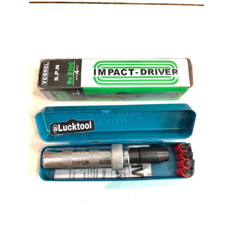 Impact Driver Obeng Ketok 4 bits Vessel