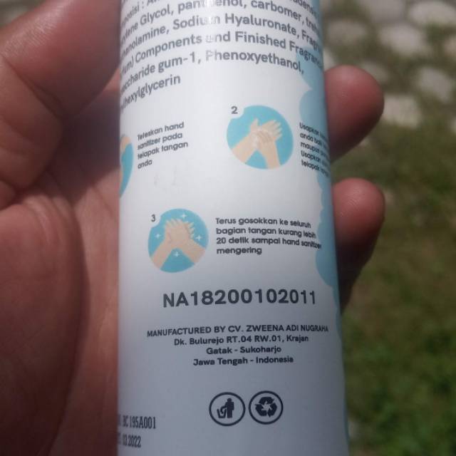 Hand sanitizer plus hyaluronat 100 ml