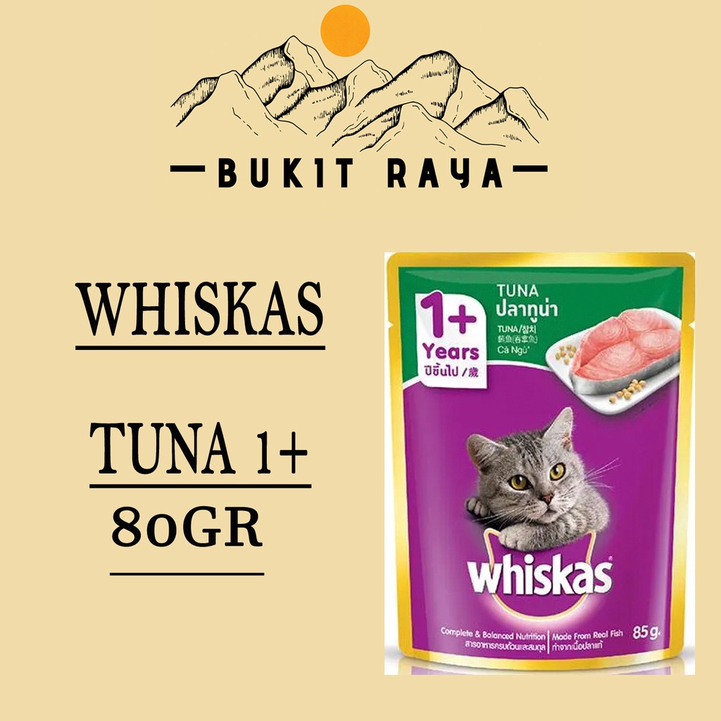 Whiskas Pouch Tuna 80gr