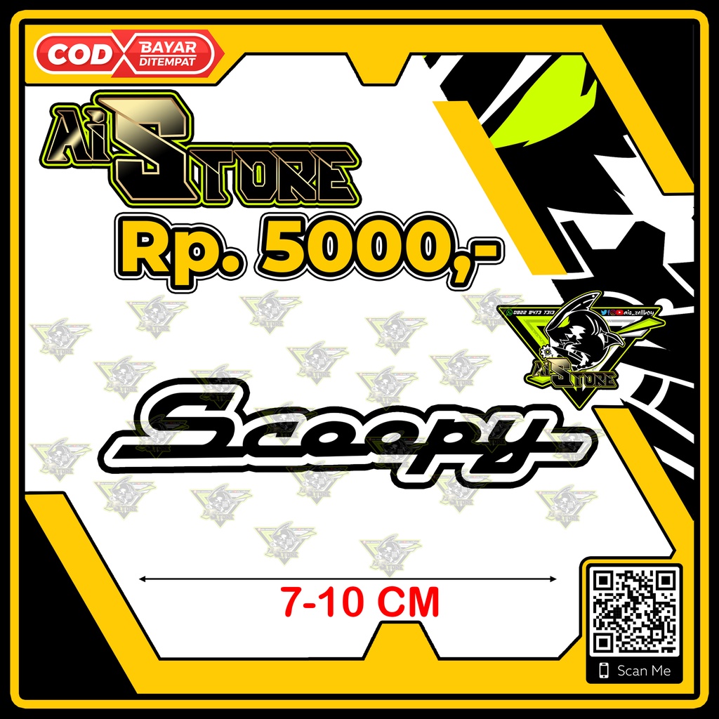 Stiker Scoopy