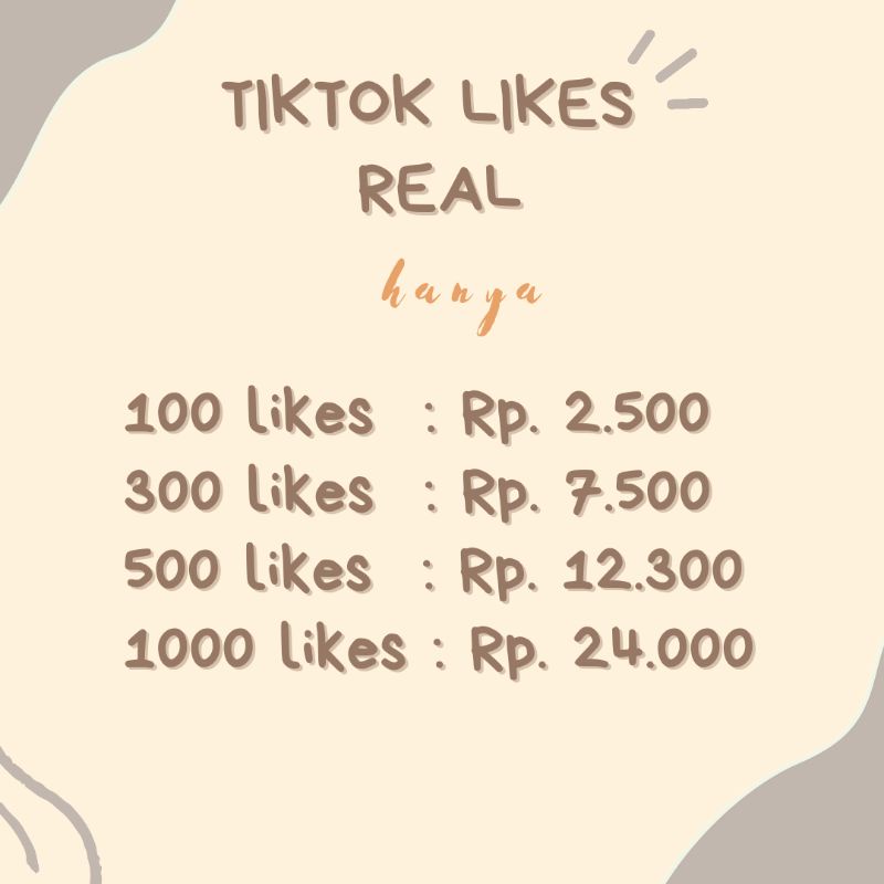 TIKTOK LIKES REAL
