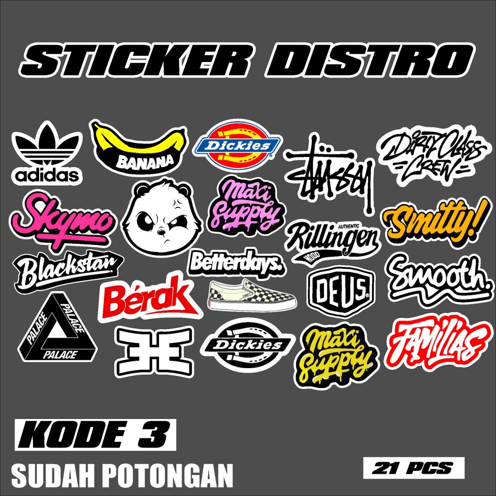STICKER DISTRO CUTTING SATU PACK KODE.03