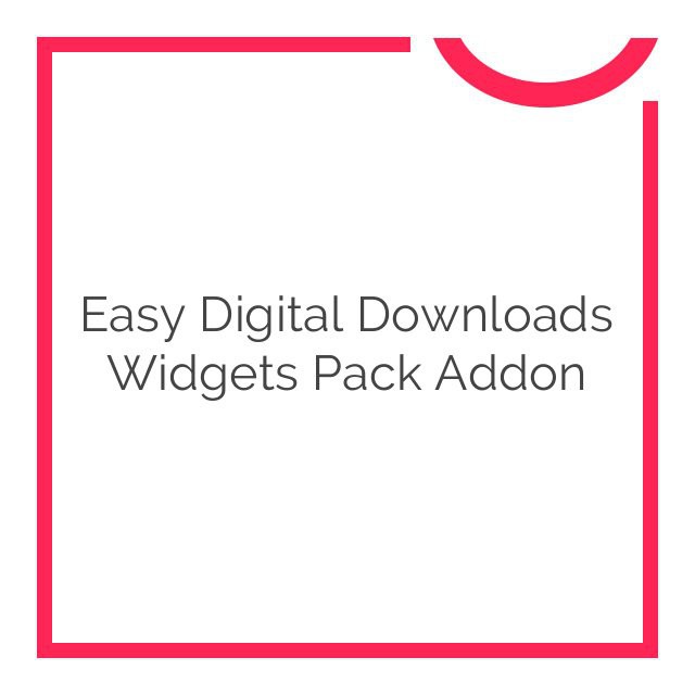 Easy Digital Downloads Widgets Pack