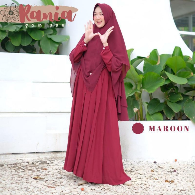 Rania Set Maroon