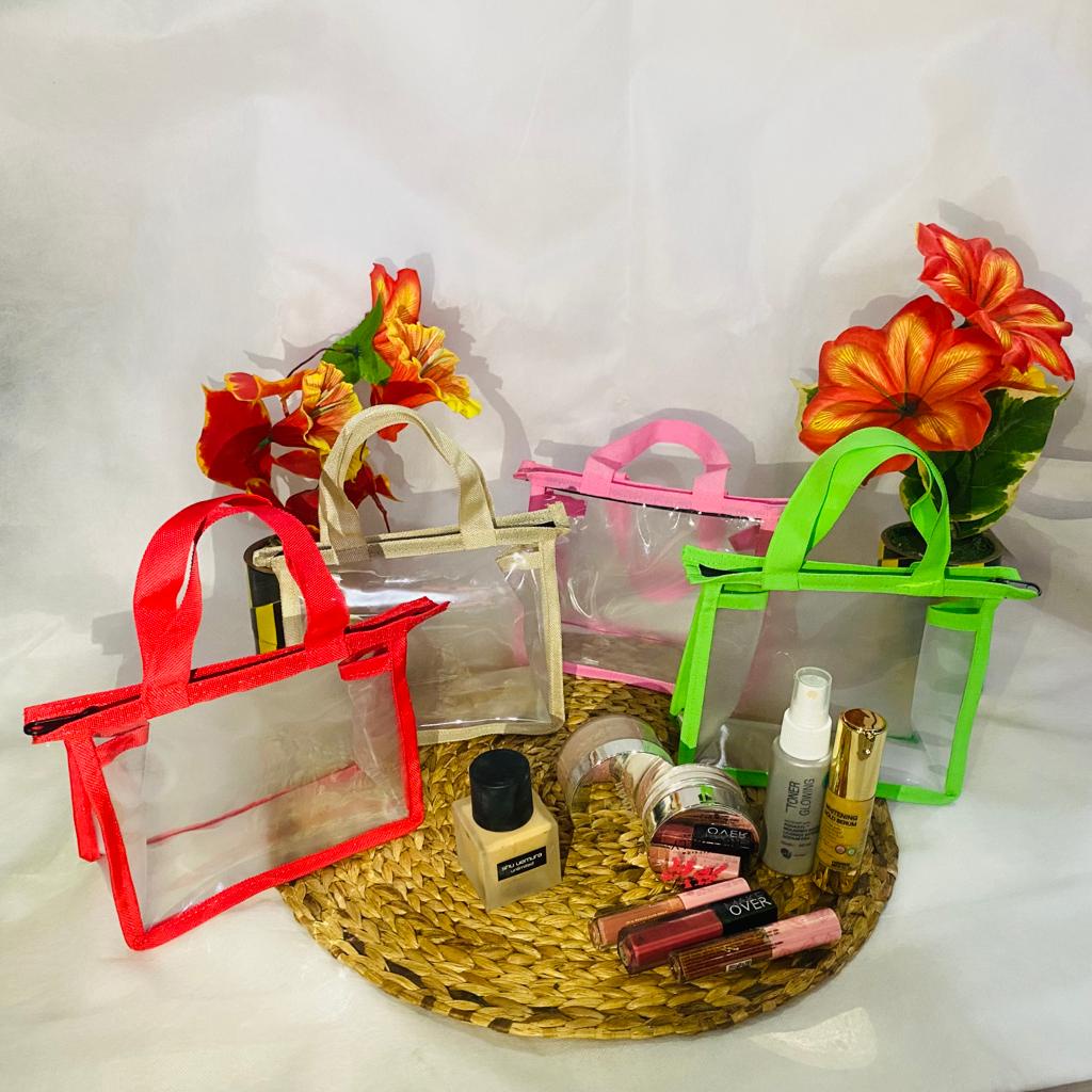 TEMPAT MAKE UP POUCH MAKE UP TRANSPARAN