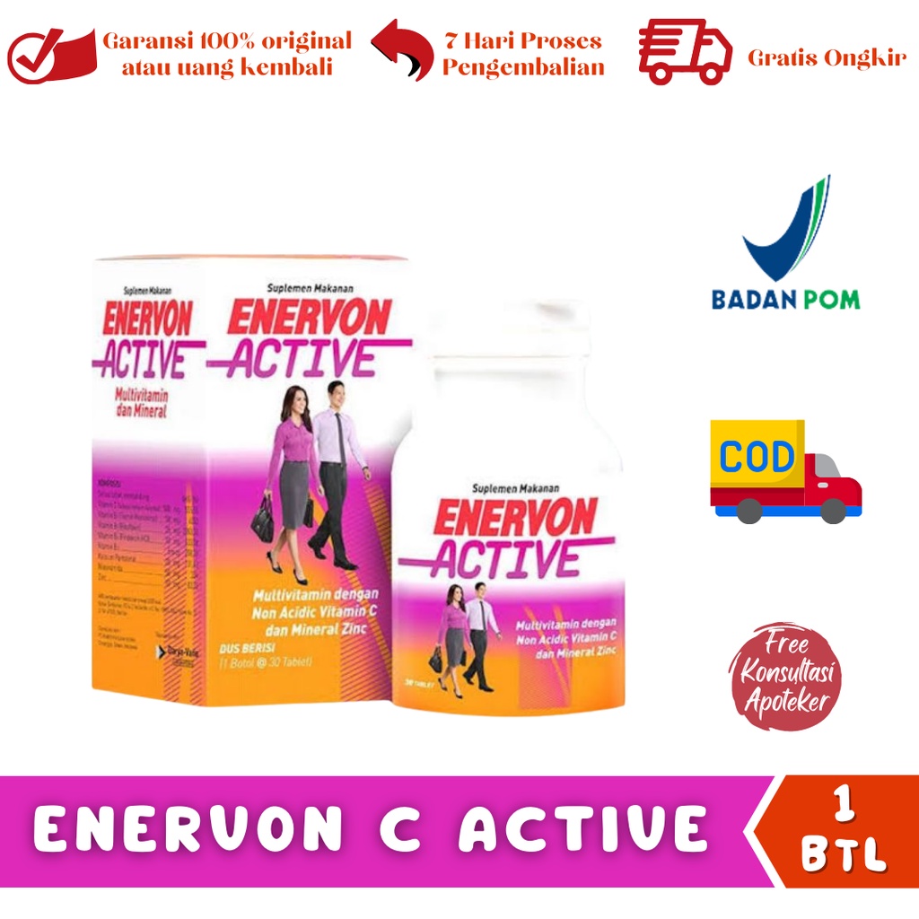 Enervon C Active Botol Tablet 30s