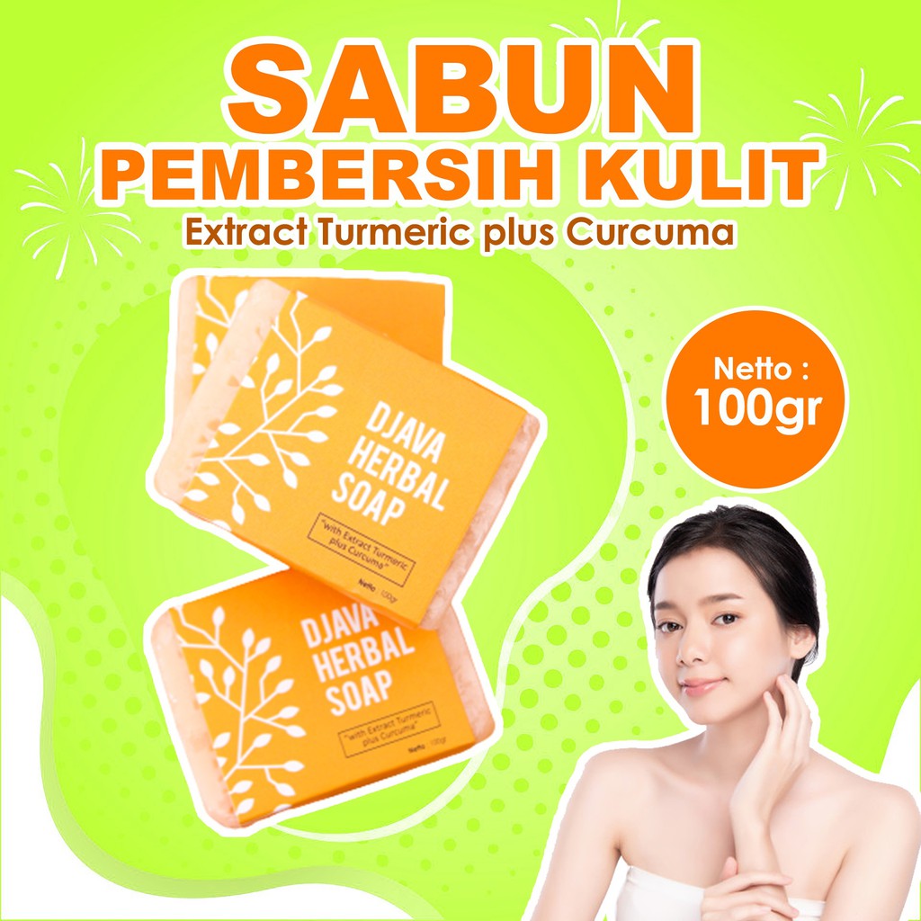 DJAVA Herbal Soap Turmeric Plus Curcuma