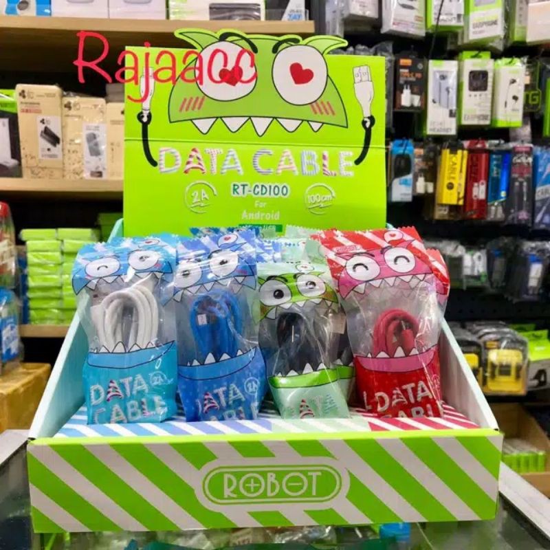 PER PCS ROBOT RT-CD100 CABLE DATA FO ANDROID COLORFUL 100CM