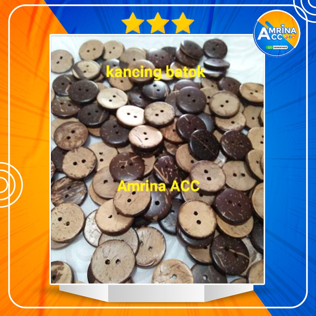 Kancing Batok 1,8 cm (100 pcs)