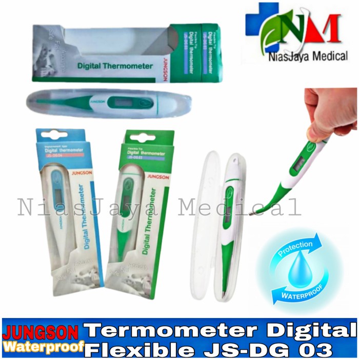 thermometer digital jungson/termometer Digital Flexible Tahan air