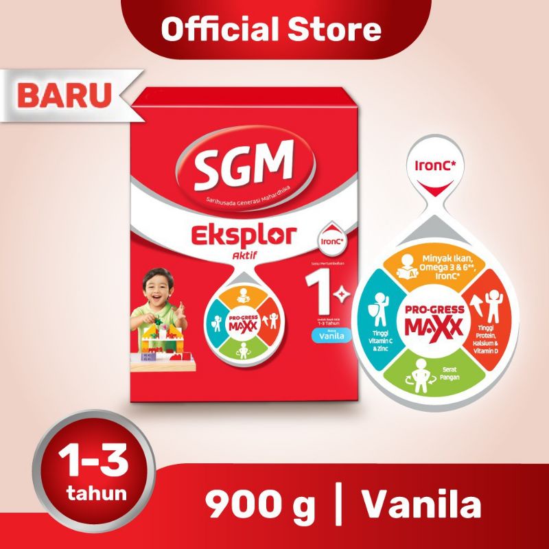 SGM EKSPLOR 1+ VANILA 900 GR^