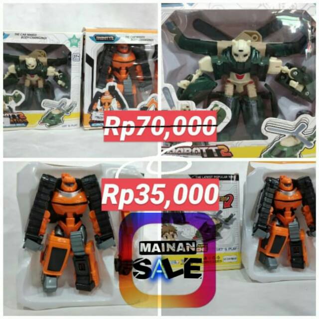 Mainan tobot deformation ank