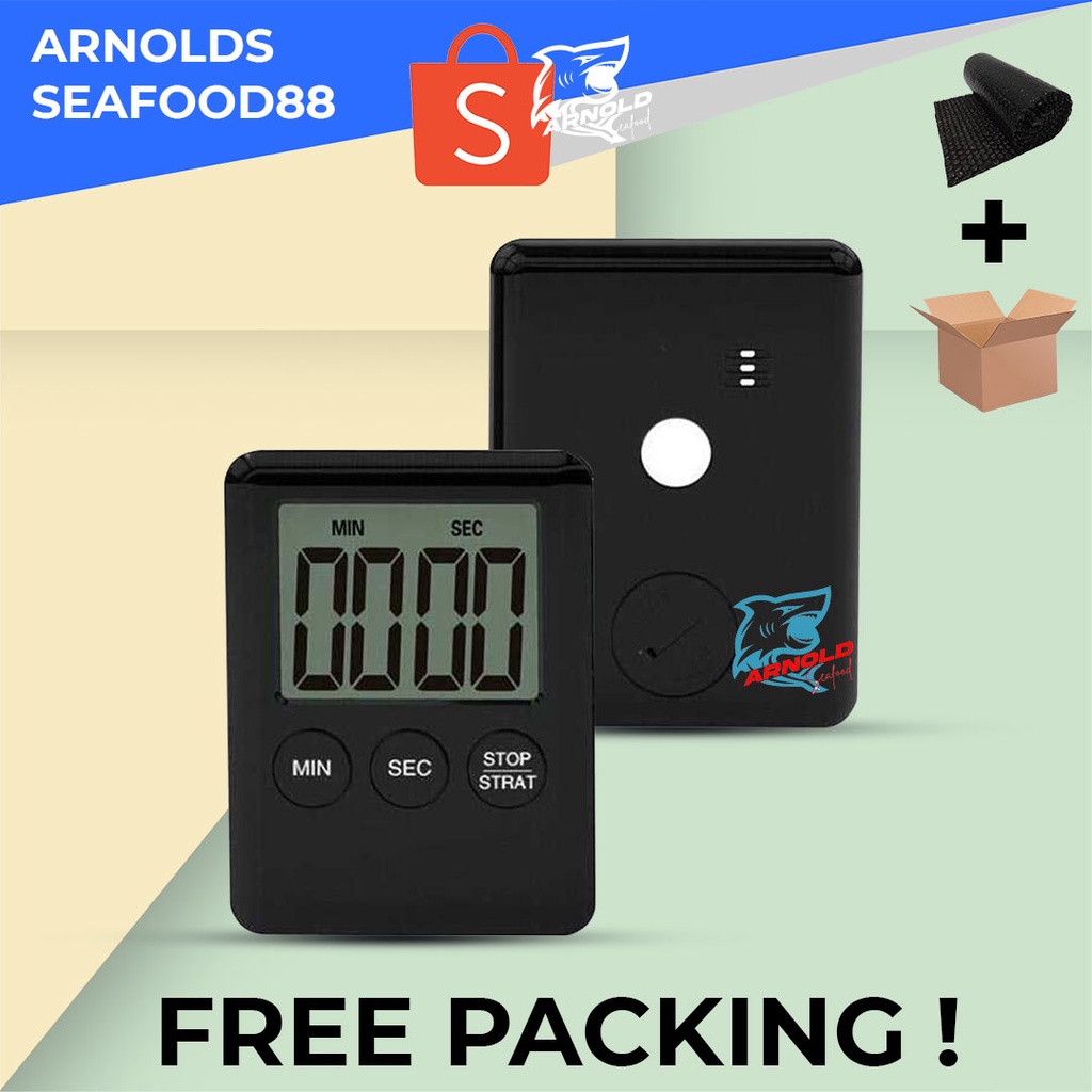 Digital Kitchen Timer Magnetic - Timer Dapur MURAH - Baking Kue Alarm