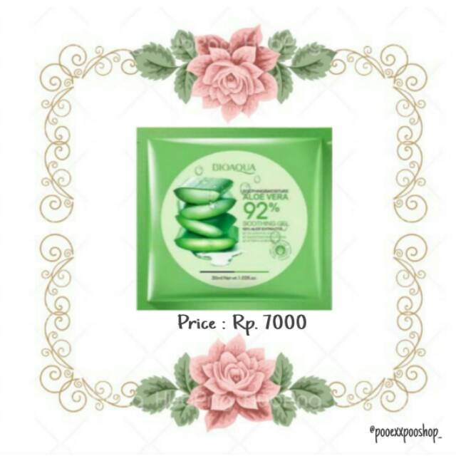 Bio aqua Sheetmask 92% Aloevera