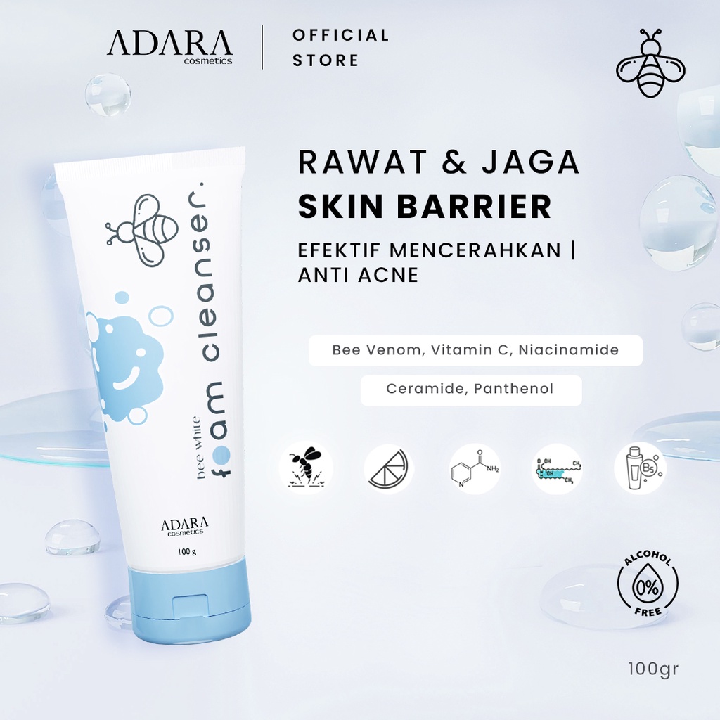 ADARA - BEE WHITE FOAM CLEANSER
