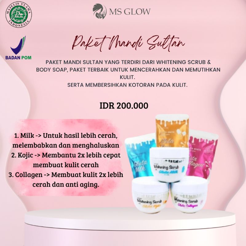 PAKET MANDI SULTAN MS GLOW