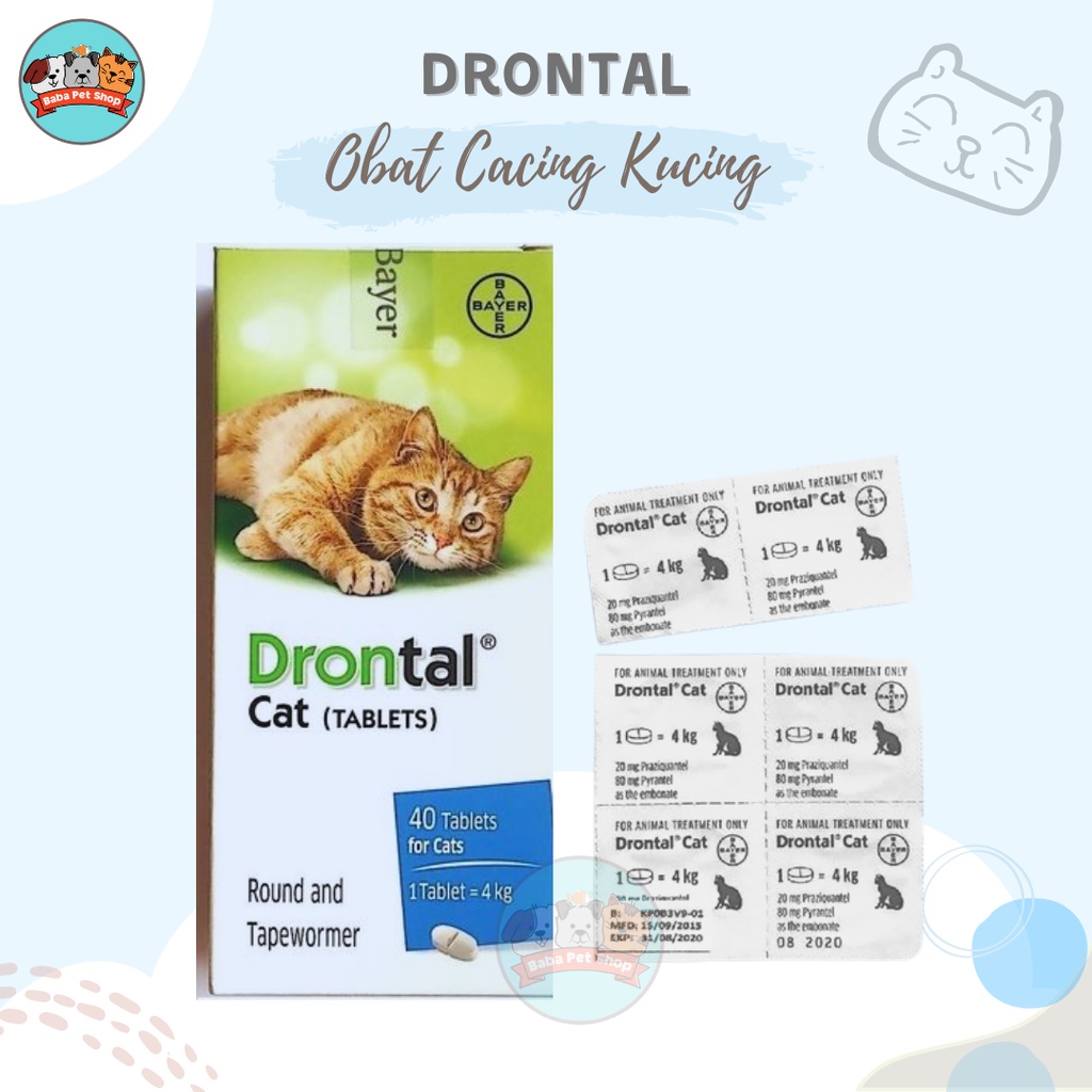 Drontal CAT Obat Cacing Kucing 1Tablet