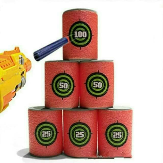 6pcs Target Peluru busa Foam