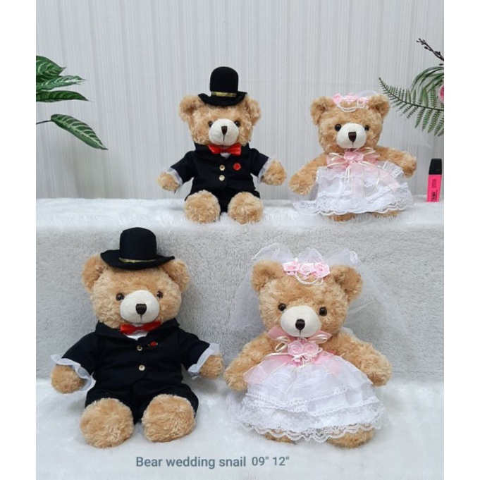 Boneka Bear Pengantin Hadiah Wedding