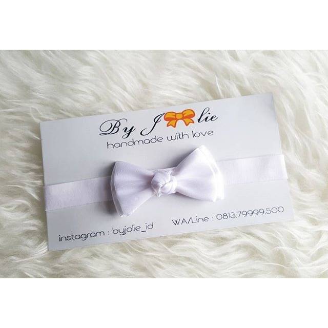 Simply bow white