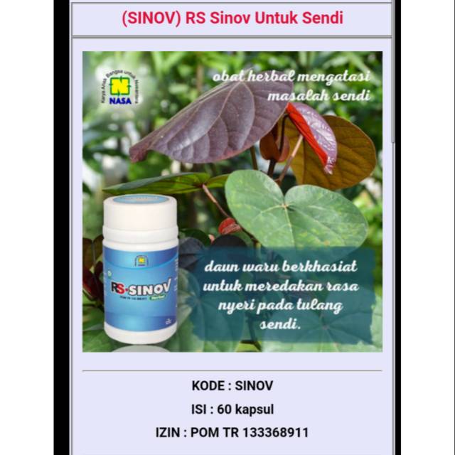 (SINOV) RS Sinov Untuk Sendi