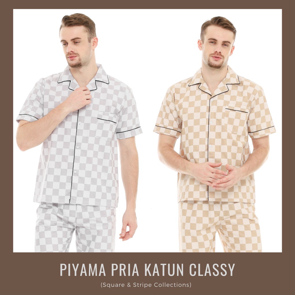 Piyama Pria Katun Dewasa Classy