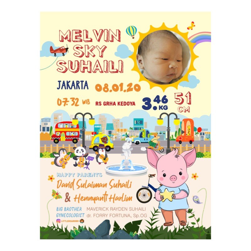 Poster Biodata Bayi