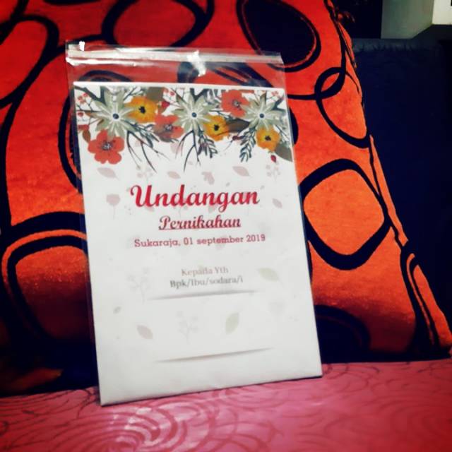Undangan amplop custom
